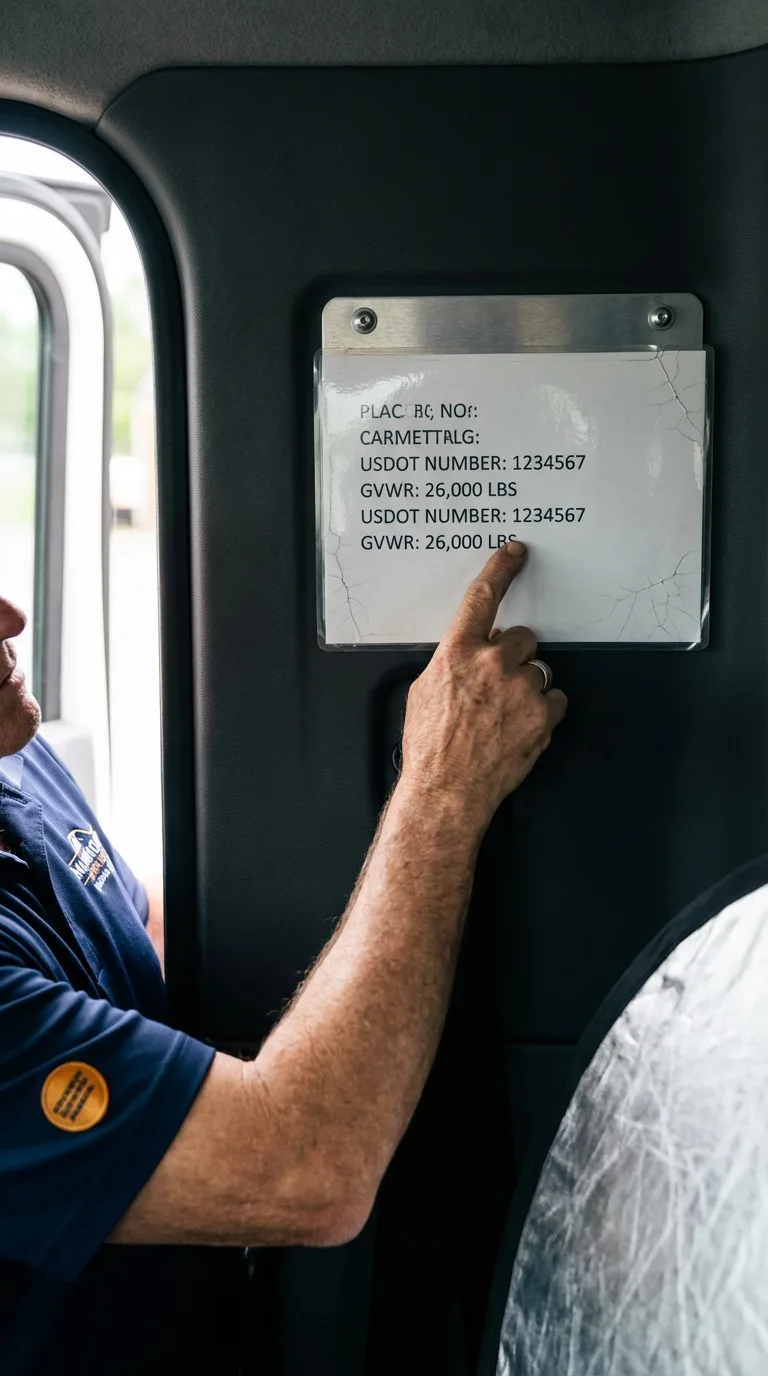USDOT licensing placard verification in Keansburg